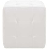  Tabure 2 kosa bel 30x30x30 cm umetno usnje - Tabure, (21662900) | Shoptok.si