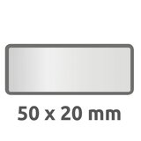 Avery Zweckform Etikete za označevanje inventarja, aluminijske, 50 x 20 mm | Shoptok.si