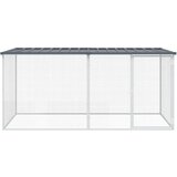 Kavez za kokoši s krovom antracit 203x98x90 cm pocinčani čelik | shoptok.hr