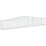  Obokana gabionska košara 9 kosov 400x50x60/80cm cinkano železo, (20758376) | Shoptok.si
