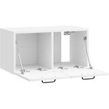 vidaXL Omarica za TV, ki jo lahko montiraš na steno Bela visok sijaj, (5000220634) | Shoptok.si