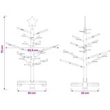  Drveno božićno drvce 75 cm Bambus i masivna borovina | shoptok.hr