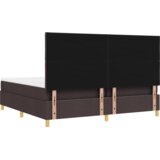  Postelja z vzmetnico z vzmetnico Temno rjava 200 x 200 cm blago - - Rjava - 93.78 - 200 x 200 cm - | Shoptok.si