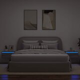 Zidni noćni ormarići s LED svjetlima 2 kom boja hrasta sonome | shoptok.hr