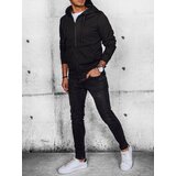 DStreet Bluza męska rozpinana z kapturem czarna | shoptok.hr