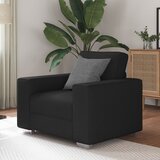 vidaXL Naslanjač Črna Tkanina Srednje Ergonomski Naslanjač Cene