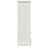 vidaXL Kupaonski ormar Bijela 37 x 34 x 110 cm Masivna borovina | shoptok.hr