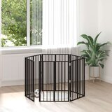  Pasja vrata 6 pcs Črna 60 x 80 cm Cinkana jeklena, (5000232780) | Shoptok.si