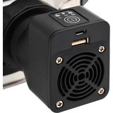  Peć na drva s USB ventilatorom srebrna 35,5x26x28 cm čelična | shoptok.hr