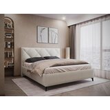 MID.YOU OBLAZINJENA POSTELJA 160 cm x 200 cm , tekstil krem barve | Shoptok.si