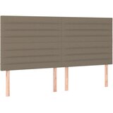  LED uzglavlje smeđesivo 160x5x118/128 cm od tkanine | shoptok.hr