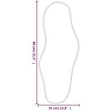  Zidno ogledalo crna 80x35 cm | shoptok.hr