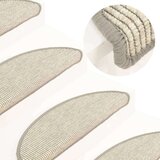  Samoljepljivi otirači za stepenice 15 kom 56x17x3 cm srebrni | shoptok.hr