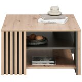 CARRYHOME Klubska Miza Gibarian, Barva Hrasta, Siva | Shoptok.si