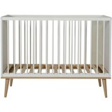 Qu-ax otroška posteljica flow 60x120 white & oak Cene