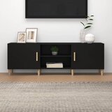 The Living Store TV omarica črna 150x30x50 cm konstruiran les - TV Omarica, (21376410) Cene