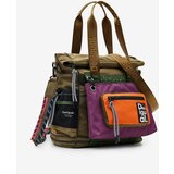 Desigual Ruksak kaki / tamno ljubičasta / mandarina / crna | shoptok.hr