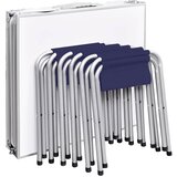  Sklopivi set stola za kampiranje i 6 stolaca podesiva visina 180x60 cm | Eponuda.com