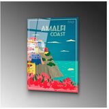 WALLXPERT dekorativna slika od kaljenog stakla amalfi coast (uv 1025) 30 x 45cm