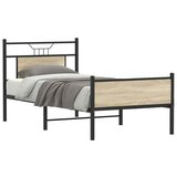 Furnova Posteljni okvir brez vzmetnice hrast 80x200 cm inženirski les, (21937337) Cene