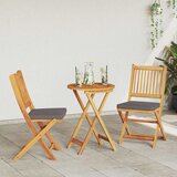 Bistro set za vrt 3 kom. Smeđa Čvrsto drvo akacije | shoptok.hr