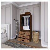 Hanah home Ormar Easy 1600-57, 60x174.8x47 cm, Smeđa | Eponuda.ba