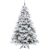 vidaXL Umestno božično drevo med 300 LED Zelena 240 cm PE in PVC | Shoptok.si