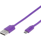 kabl USB 2.0 A/microB Purple 1m 35819 kabal