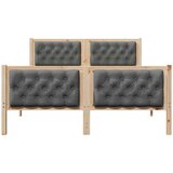  Konstrukcija postelje z vzglavjem Temno siva 140 x 200 cm, (5000084339) | Shoptok.si