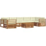  Set vanjskih sofa 8 kom. Prirodna i krem | shoptok.hr