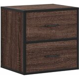  Zidni noćni ormarići 2 kom smeđi hrast 40x31x39,5 cm Smeđa | Shoptok.si