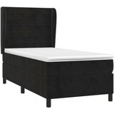 Box spring krevet s madracem crni 100x200 cm baršunasti | shoptok.hr