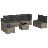  The Living Store Vrtna sedežna garnitura 9-delna z blazinami siv poli ratan - Vrtna Sedežna Garniture, (21450937) | Shoptok.si