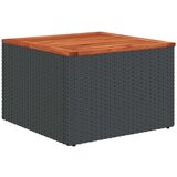  Set od 8 dijelova vrtnog namještaja s jastučićima crni poli ratan acacia | shoptok.hr