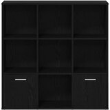  Ormar za knjige crni hrast 98x29x97 5 cm inženjerski drvo - Crni hrast | shoptok.hr