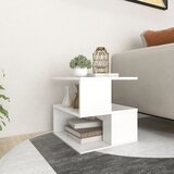 Furnova Stranska mizica bela 40x40x40 cm inženirski les, (21913760) | Shoptok.si