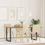Maison Chic Jedilni stoli - Vzorci stoli 4 kosi krem blago A759, (22032166) Cene