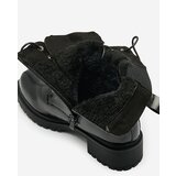 Resti Black eco leather patent leather women's bagger boots Gaddaxa | ePonuda.com