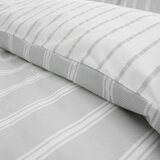 Bianca Siva bombažna posteljnina za zakonsko posteljo 200x200 cm Ashford Stripe – | Shoptok.si