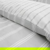 Bianca Siva pamučna posteljina za bračni krevet 200x200 cm Ashford Stripe – | shoptok.hr