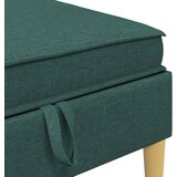  Set namještaja za dnevni boravak 6 pcs Tamnozelena Tkanina | shoptok.hr