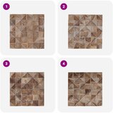  Zidne panele 11 kom. Bjeljen 30 x 30 x 1,7 cm Čvrsto teak drvo | shoptok.hr