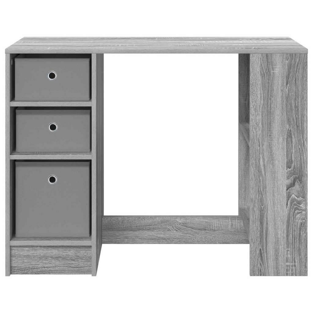  Stol s ladicama Siva Sonoma 100 x 40 x 75 cm Konstruirano drvo - Sivi hrast sonoma | shoptok.hr