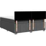  Krevet s oprugama i madracem tamnosivi 200 x 200 cm od tkanine | shoptok.hr