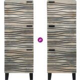 vidaXL Omare in policami za shranjevanje medijev Bela in črna | Shoptok.si