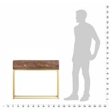 Maison Chic konzolna miza - miza ob steni 90x30x75 cm trden mangov les, (21786222) Cene