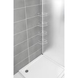 Wenko 26015100 - Uglovna polica DOLCEDO 31x230 cm nerđajući čelik/bela | Eponuda.com