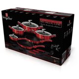Berlinger Haus BH/1632N set posode, metallic line black burgundy edition, 15 kosov, metallic line black-burgundy Cene