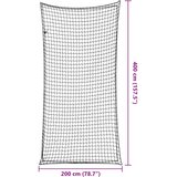  Mreža za prikolicu s elastičnim užetom crna 4 x 2 m PP | shoptok.hr