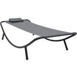 vidaXL Vrtni ležaj sivi 200 x 90 cm čelični Cijene
